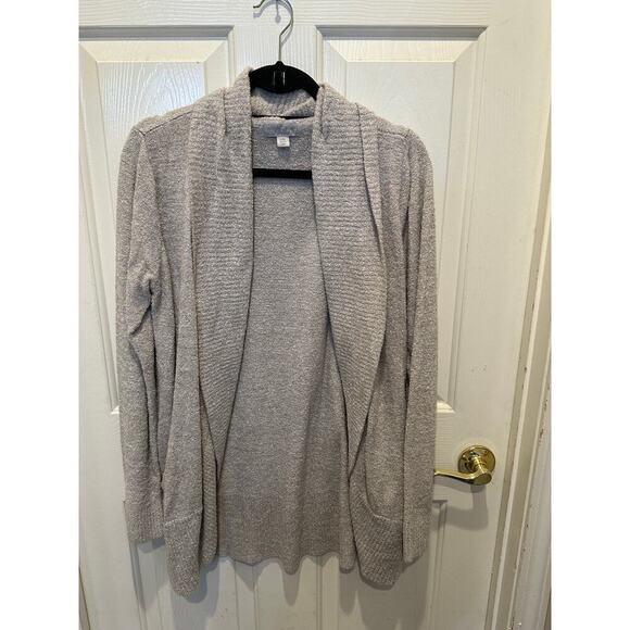 Barefoot Dreams Women's Gray CozyChic Lite Circle Cardigan Sweater Size Large - Picture 4 of 7
